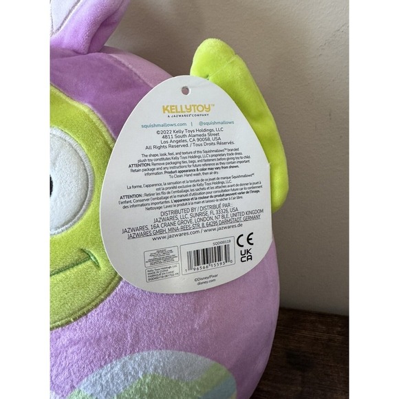 Squishmallow Easter ALIEN Martien 10" Disney Toy Story Plush 2023 Bunny Ears NEW - Picture 3 of 4